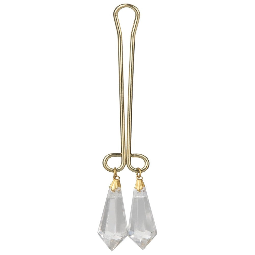 Calexotics Intimate Play Crystal Clitoral Jewelry Non Piercing Clit Pussy Clamp Vajinal Klips