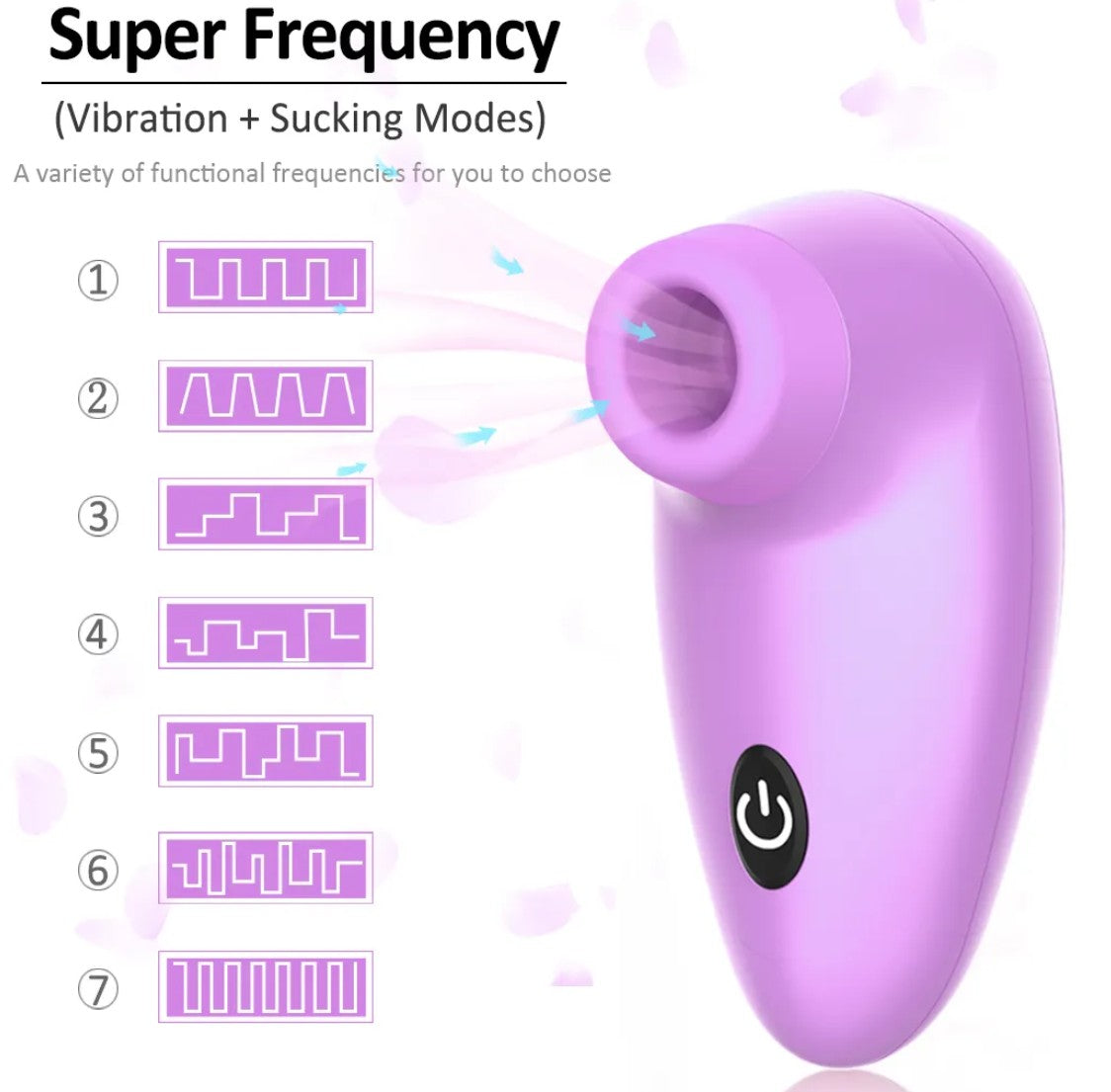 Dibe Sex Massager High Water G-Spot Emiş Güçlü Vibratör Purple