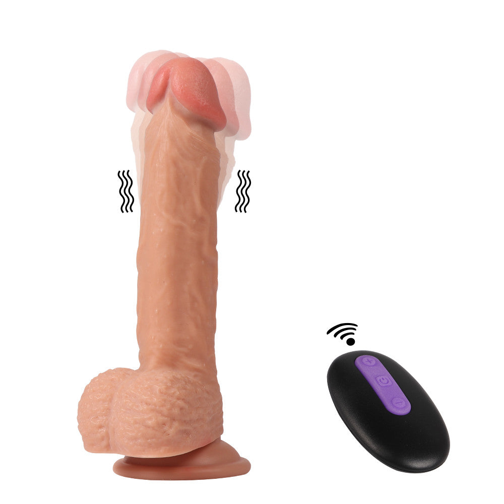 Dildo Series Dean 21 cm 20 Modlu Titreşimli Uzaktan Kumandalı Şarjlı Realistik Penis SQ-WBE10007