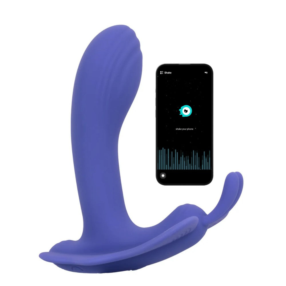 Calexotics Connect App Controlled Venus Butterfly Telefon Kontrollü Çift Uyarımlı Vibratör
