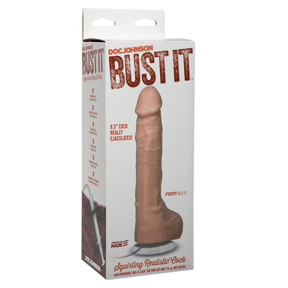 Doc Johnson Bust It Squirting Realistic Cock Fışkırtmalı Boşalabilir Realistik Penis