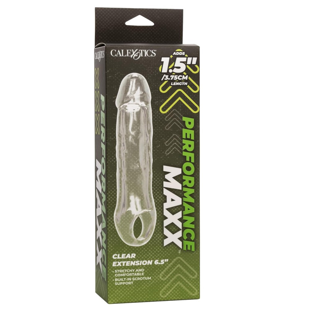 Calexotics Performance Maxx Clear Extension 3.75 Cm Uzatmalı Şeffaf Penis Kılıfı