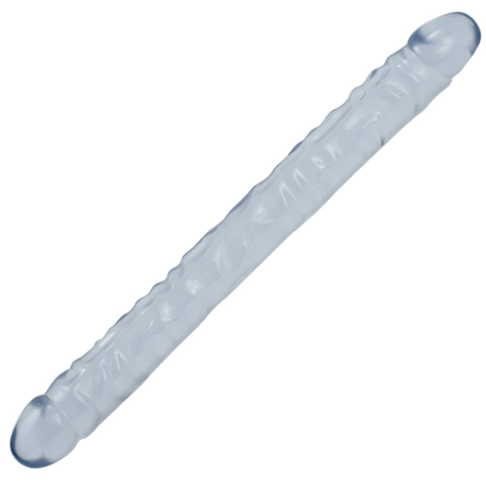 Doc Johnson Crystal Jellies Double Dong 45 cm Çift Taraflı Dildo Clear