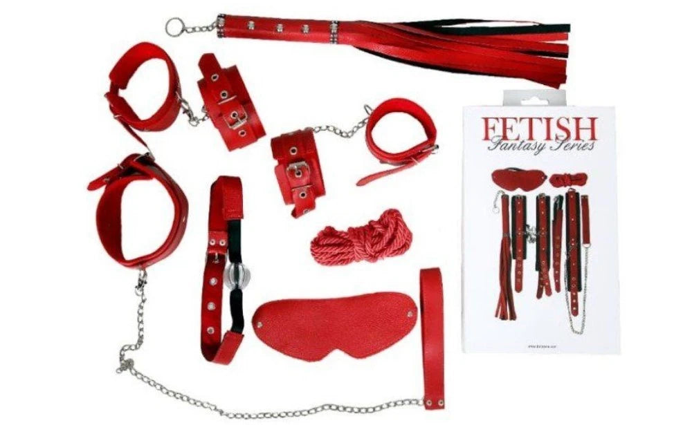 Erox Fetish Fantasy Series 7 Pcs. Fetiş Pozisyon Seti - Kırmızı
