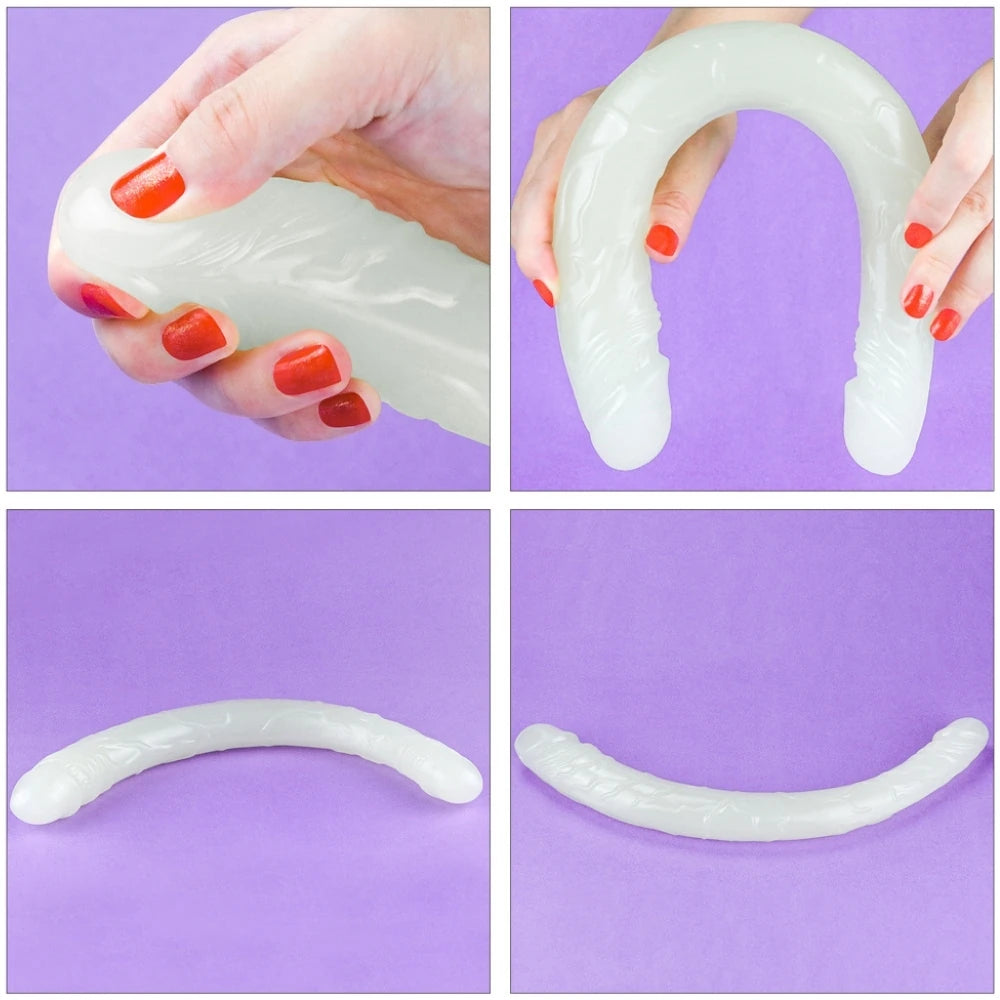 Lovetoy Lumino Play Double Dildo 37 Cm Çift Taraflı Jel Penis LV319024
