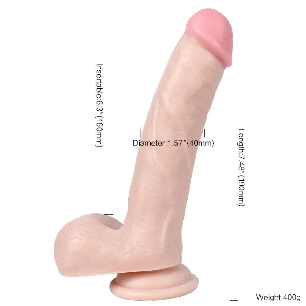 Xise Dildo Series Male Lion 20 Cm Realistik Penis
