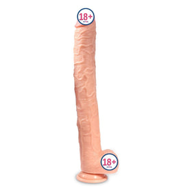 Xise Dildo Series Huoer Flexible 43 cm Realistik Büyük Penis XS-WBC10068-Flesh