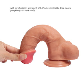 Dildo Series Apolo Realistik Çift Katmanlı Penis 21 Cm