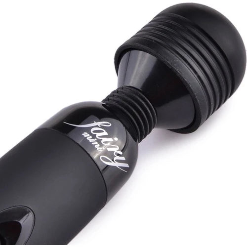 Erox Fairy Wand Güçlü Titreşimli Elektrikli Masaj Aleti-Black