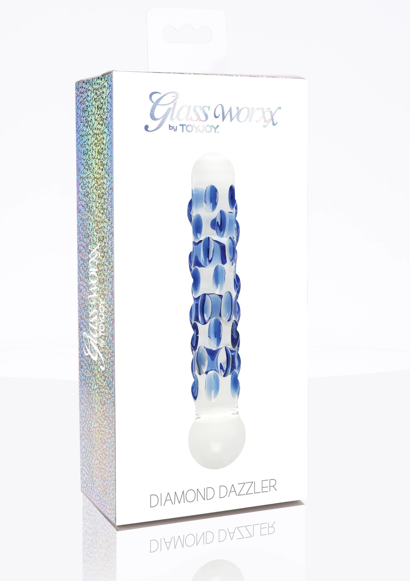Glass Worxx By Toy Joy Diamond Dazzler Burgulu Cam Dildo