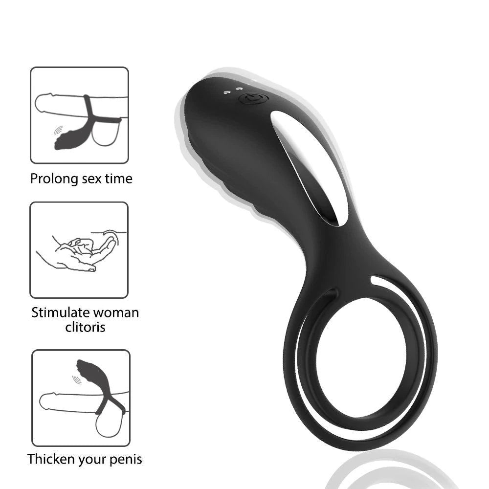 Erox The Cock Ring Private Body Safe Çok Yönlü Uzaktan Kumandalı Penis Halkası