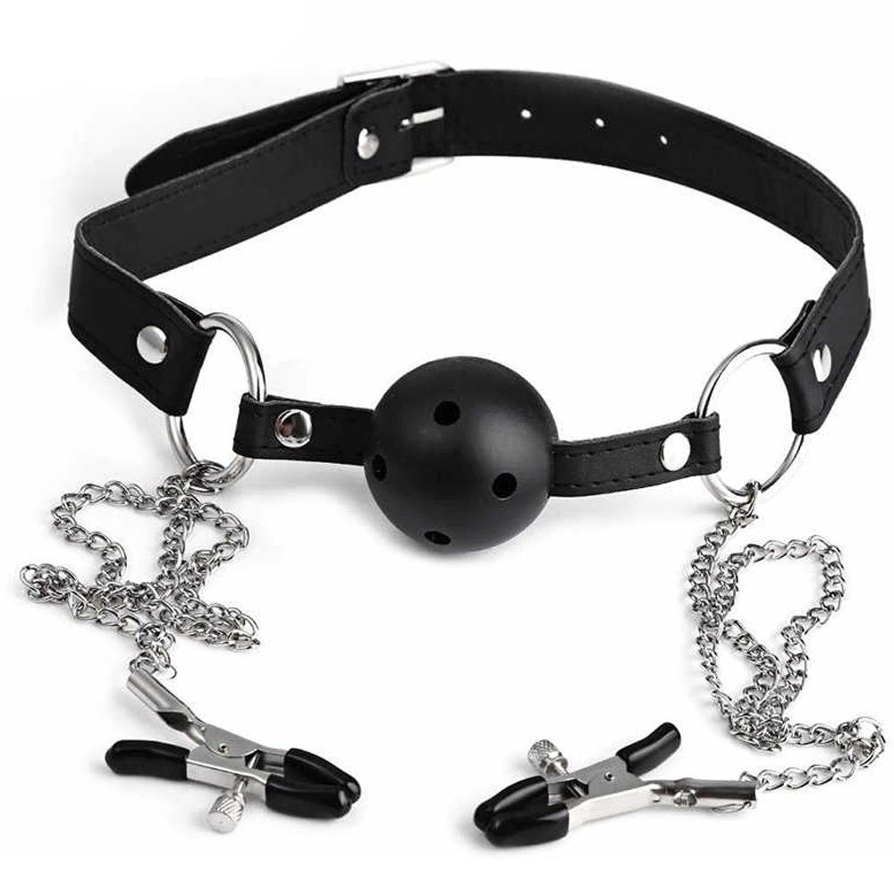 Erox Fetish Fantasy Series Breathable Ball Gag Göğüs Klipsi