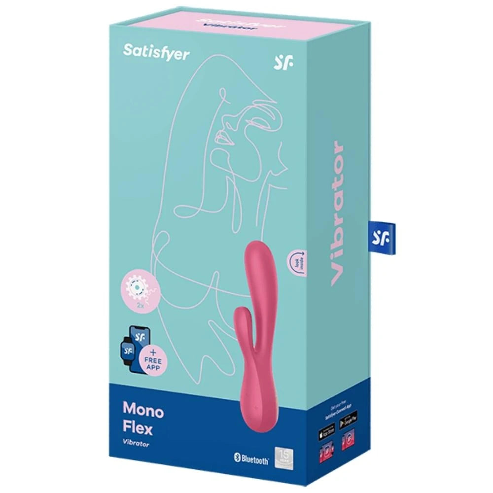 Satisfyer Mono Flex Telefon Kontrollü Rabbit Vibratör-Red