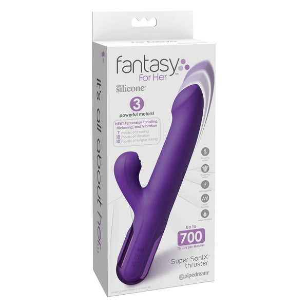 Pipedream Fantasy For Her Super Sonix Thruster İleri Geri Hareketli Rabbit Vibratör