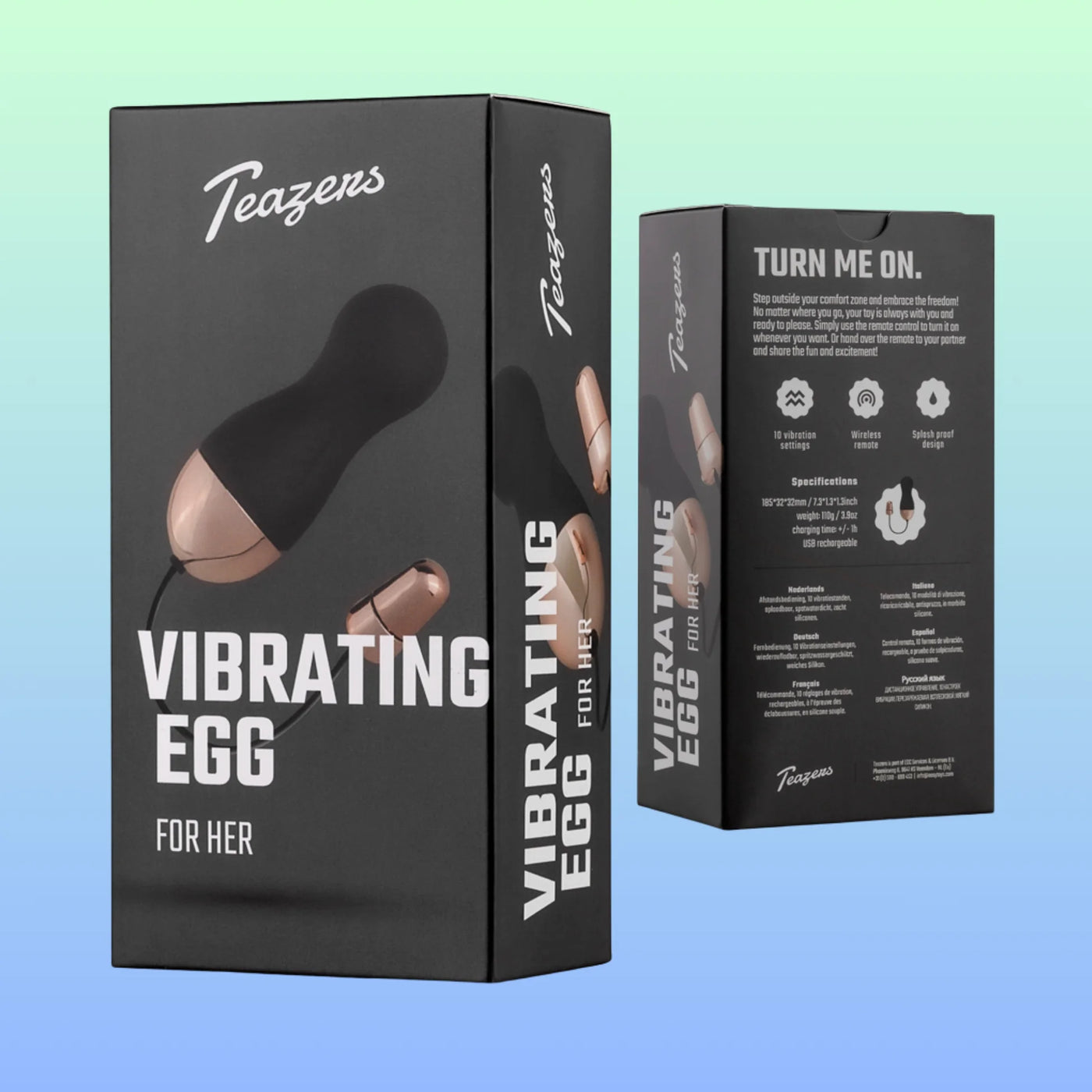 Teazers Vibrating Egg With Remote Control Giyilebilir Mini Vibratör