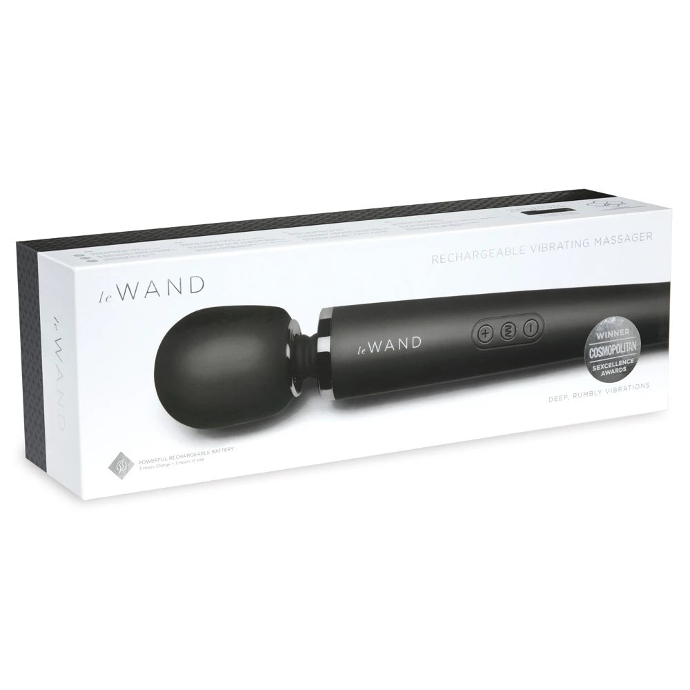 Le Wand Rechargeable Massager Masaj Wand Vibrator Black