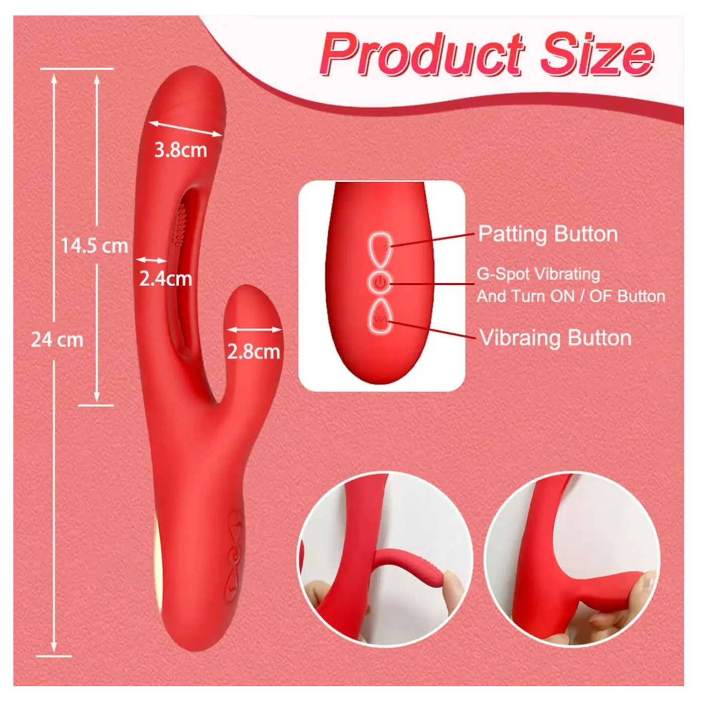 Erox The Vibe Flexible Plus G-Spot Rabbit Vibratör