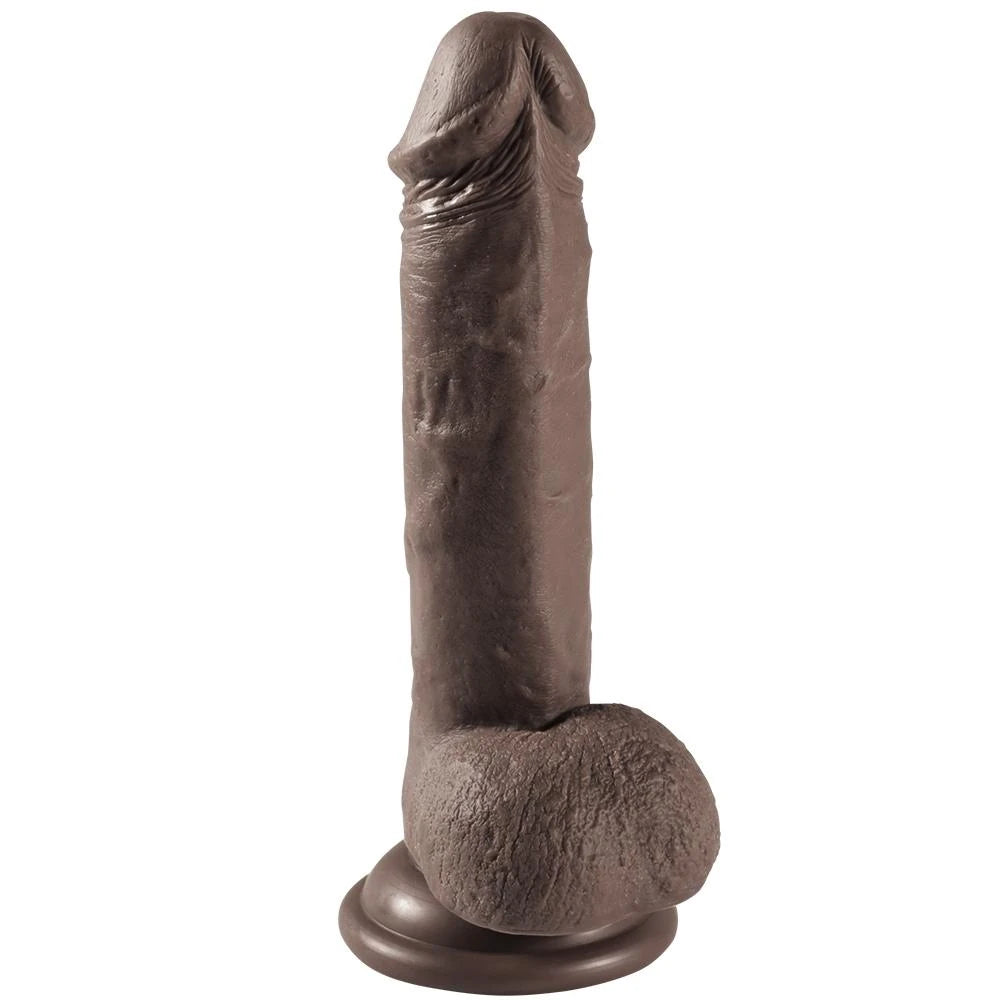 Shequ Dildo Series Addison Natural Dokdu 17 Cm Realistik Zenci Penis