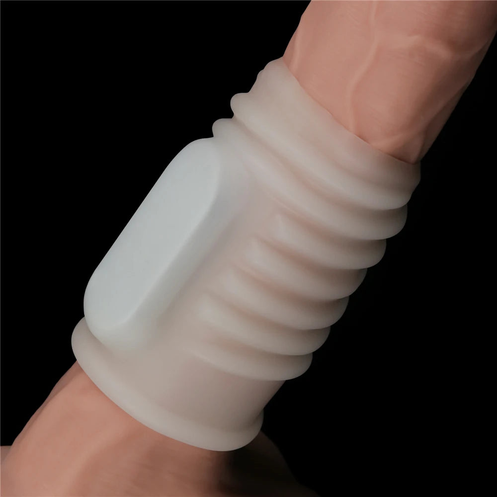 Lovetoy Spiral Knights Ring Titreşimli Yarım Penis Kılıfı