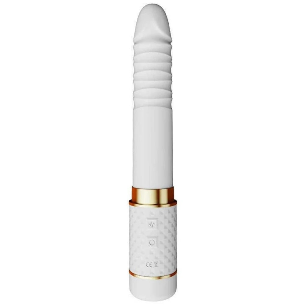 Erox Niminey 2 in 1 Emiş Güçlü ve İleri Geri Hareketli Güçlü Vibratör White