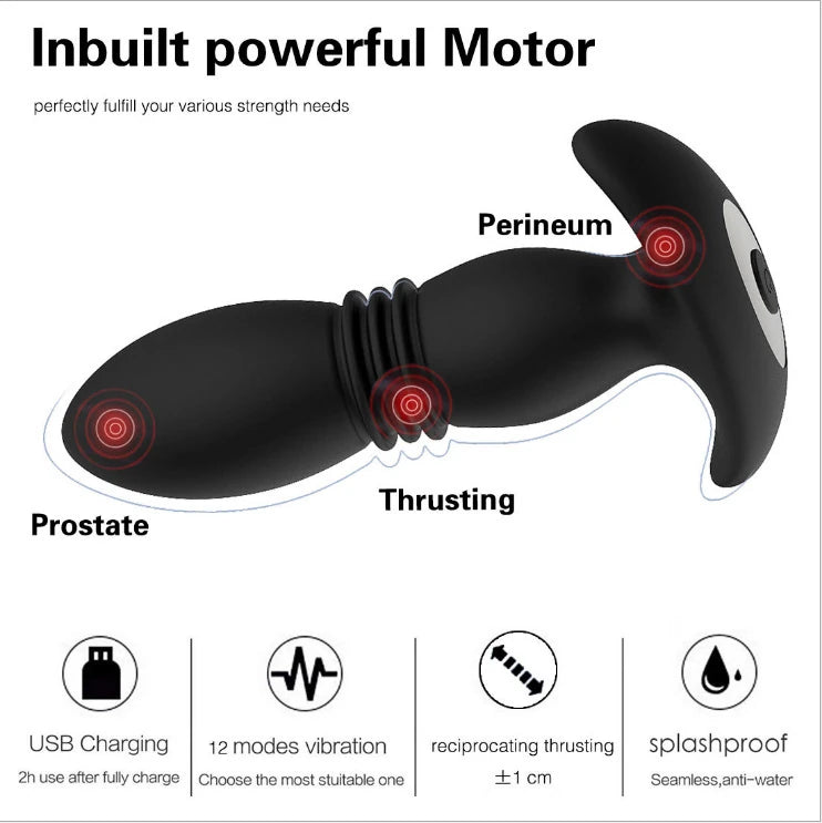 Erox Fidech X Hareketli Prostat Masaj Aleti ve Anal Vibratör