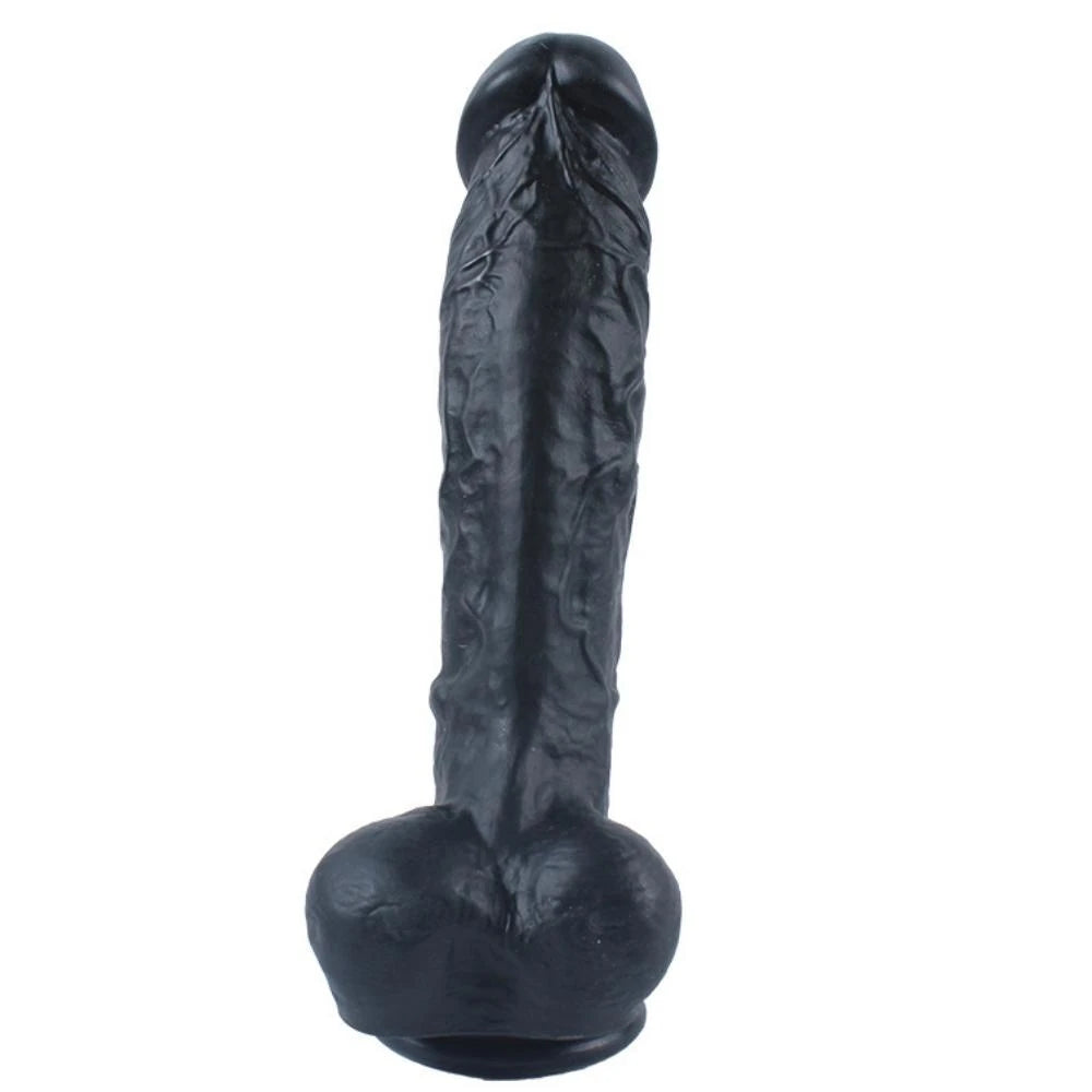 Xise Dildo Series Adonis 18 cm Realistik Zenci Penis XS-WBC10018-Black