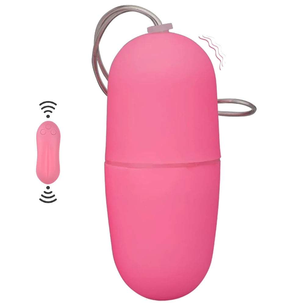 Erox Mini Fantasy 10 Mode Vibration Giyilebilir Uzaktan Kumandalı Vibratör-Pink