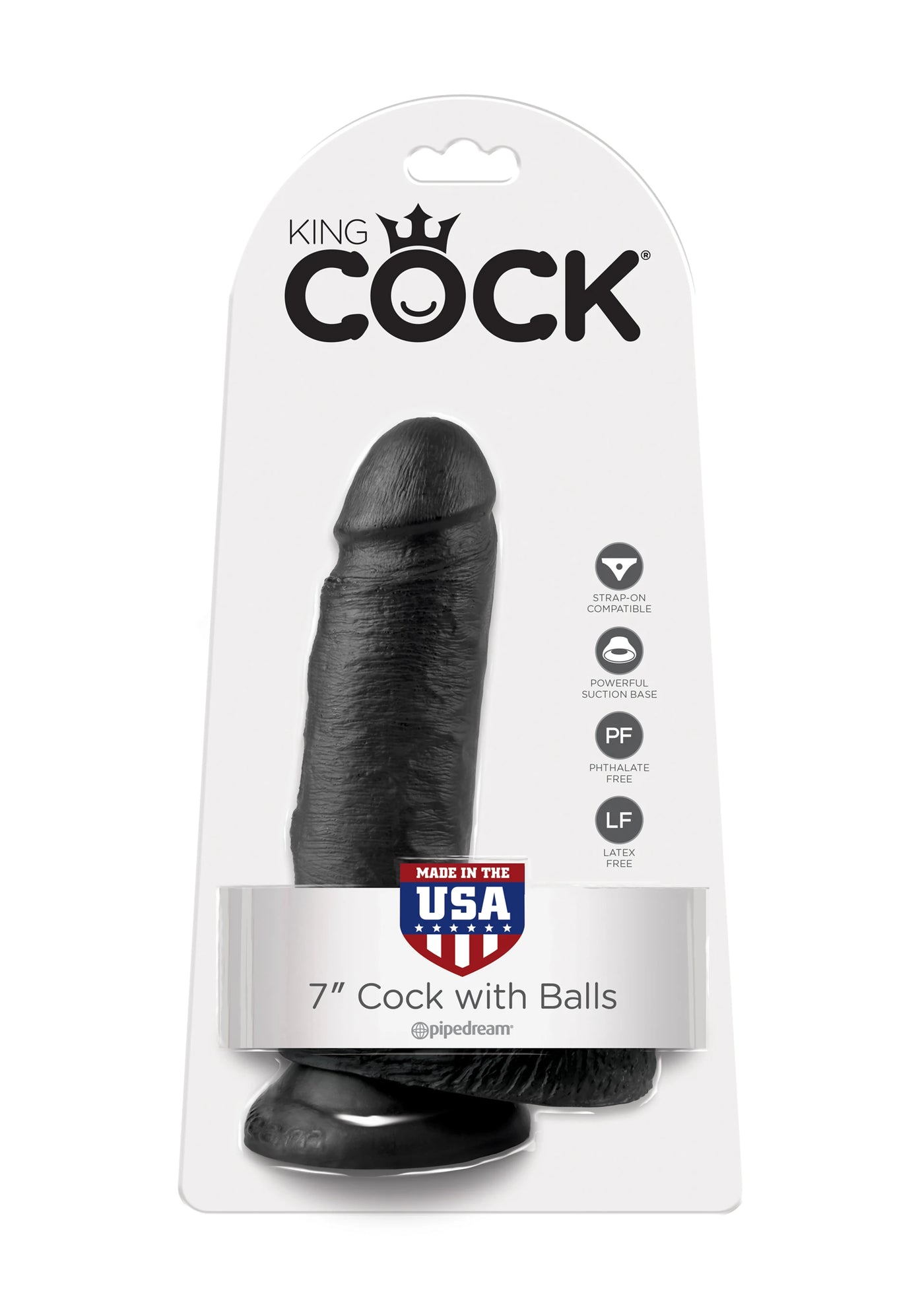 Pipedream King Cock With Balls Zenci Realistik Dildo 18 cm
