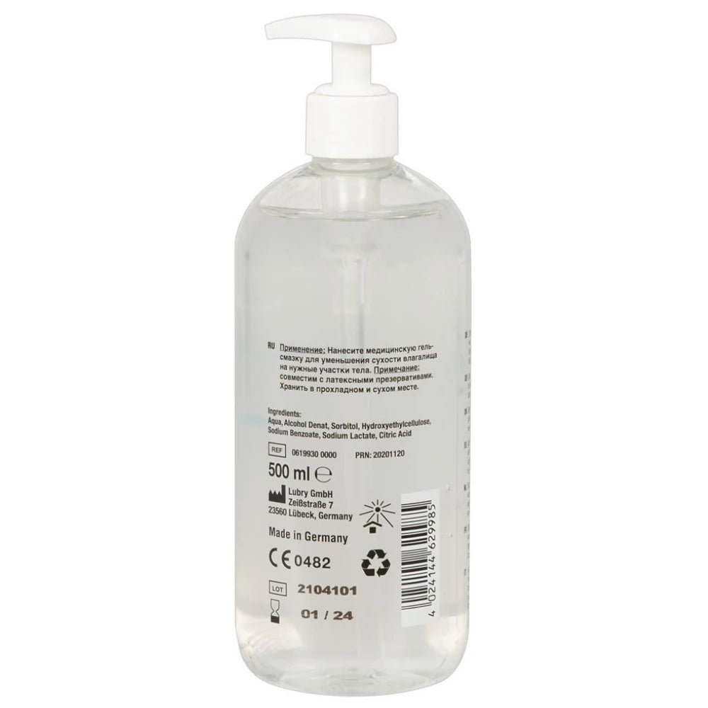 Just Glide Medical Lubricant Gel Su Bazlı Kayganlaştırıcı Jel 500 Ml.