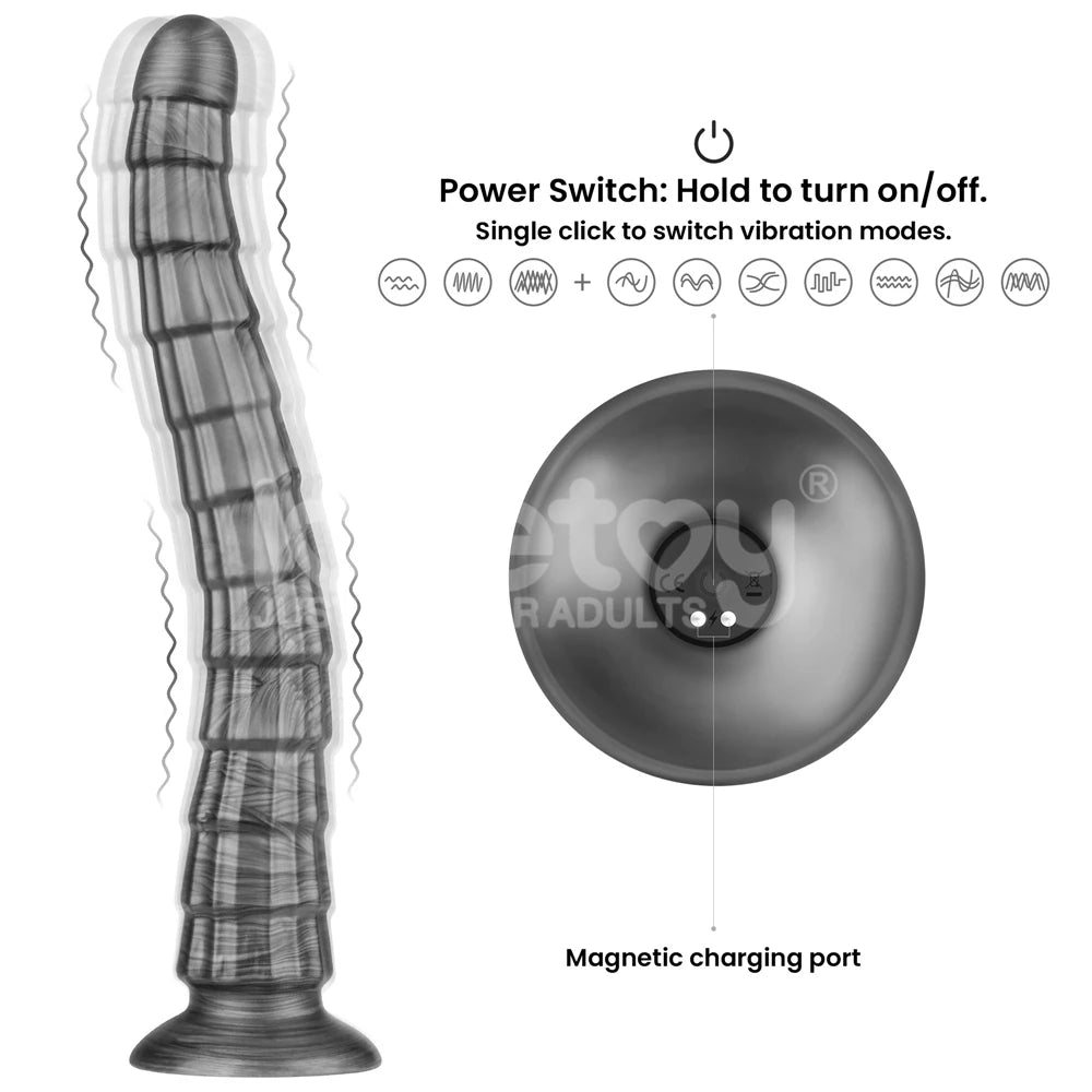 Lovetoy King Sized Vibrating Vibrax Slider 36.8 Titreşimli Penis LV121201