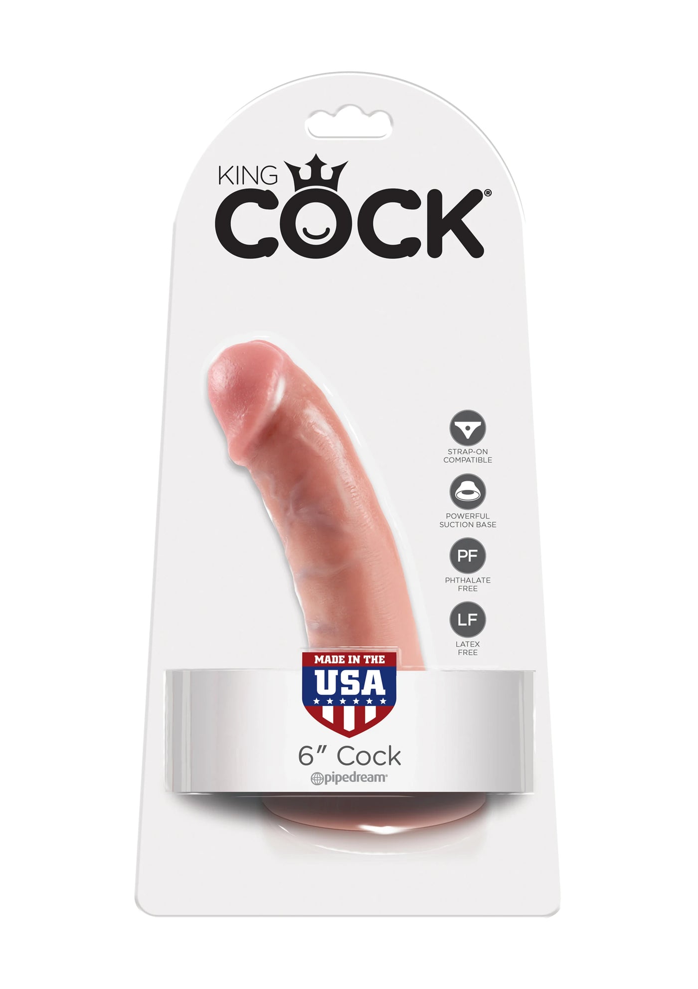 Pipedream King Cock Testissiz Realistik Dildo 15.2 cm