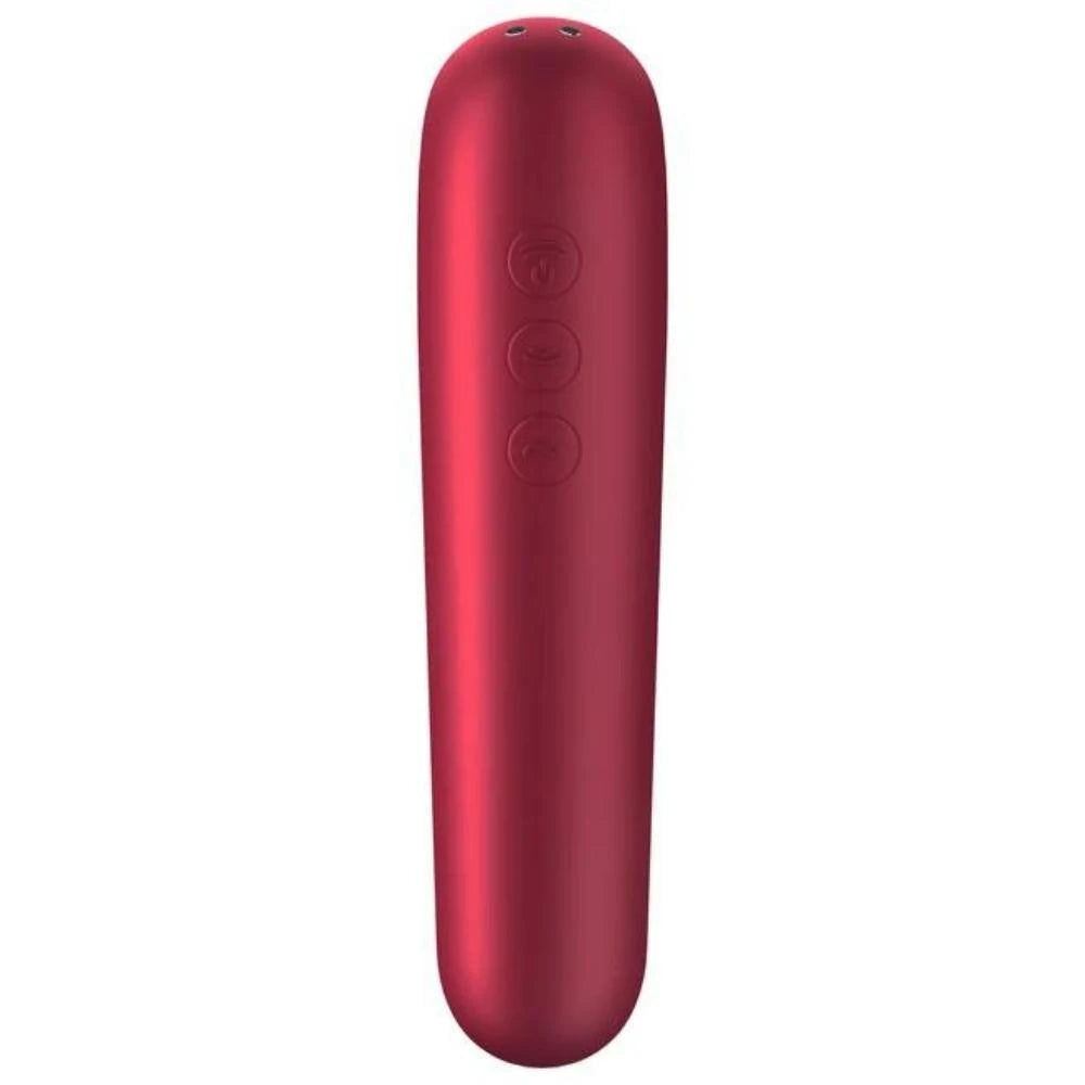 Satisfyer Dual Love Telefon Kontrollü Emiş Güçlü Vibratör-Red