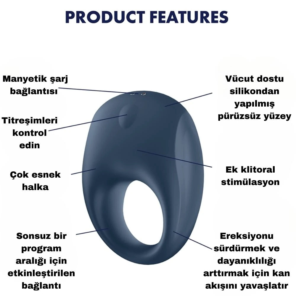 Satisfyer Strong One Ring Telefon Kontrollü Penis Halkası
