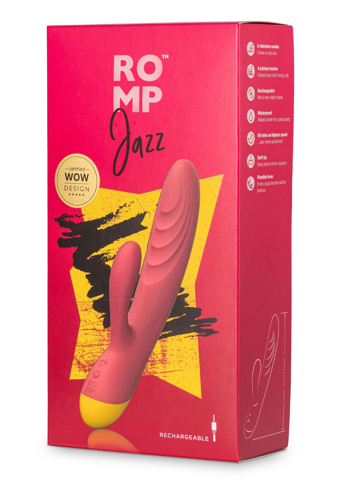 Romp Jaz Flexible 6 Mod Usb Şarjlı Rabbit Vibratör