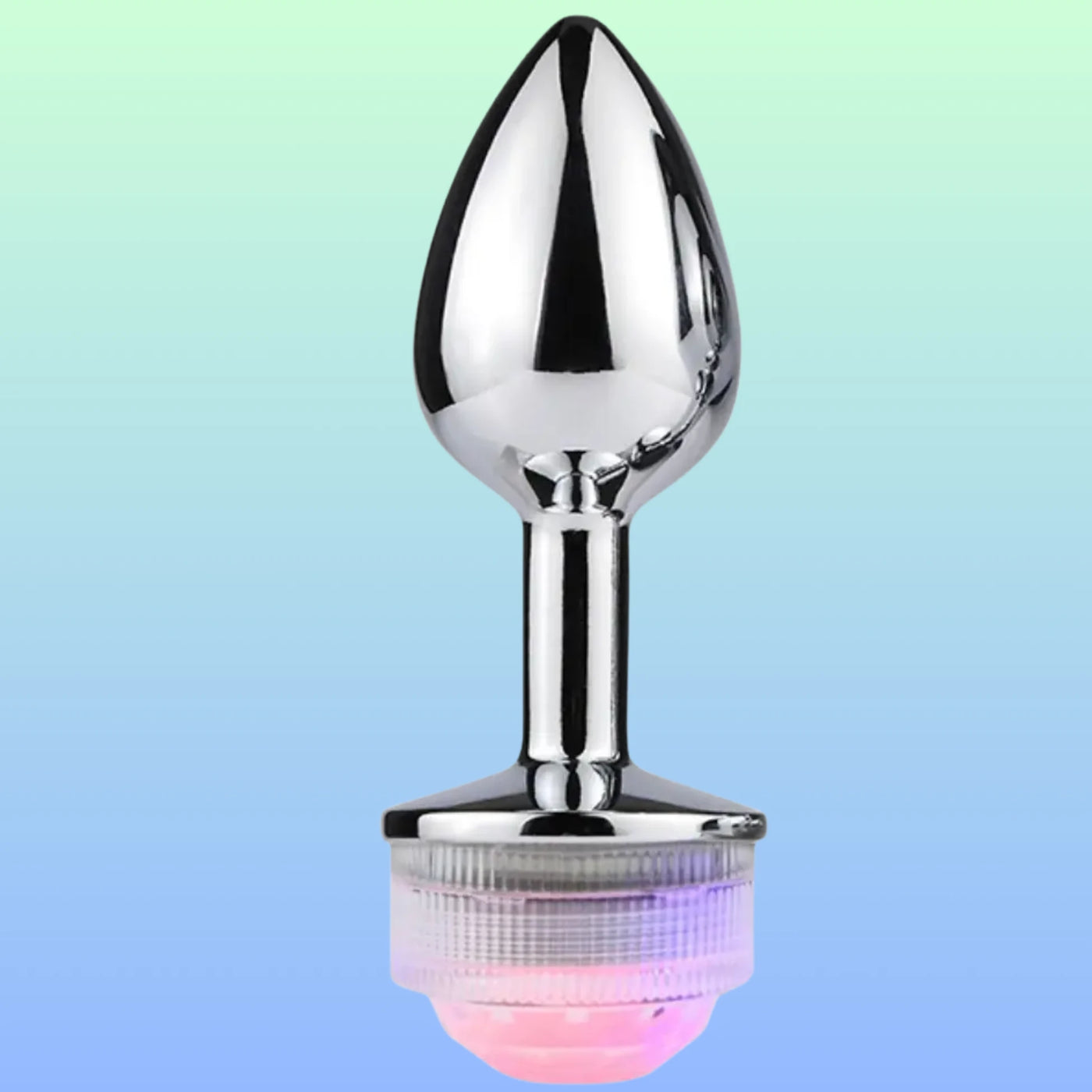 Erox The Anal Fantasy Led Işıklı Metal Anal Plug-Medium