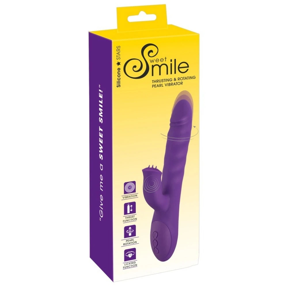 Sweet Smile Thrusting And Rotating Dönebilen Ve İleri Geri Hareketli Rabbit Vibratör