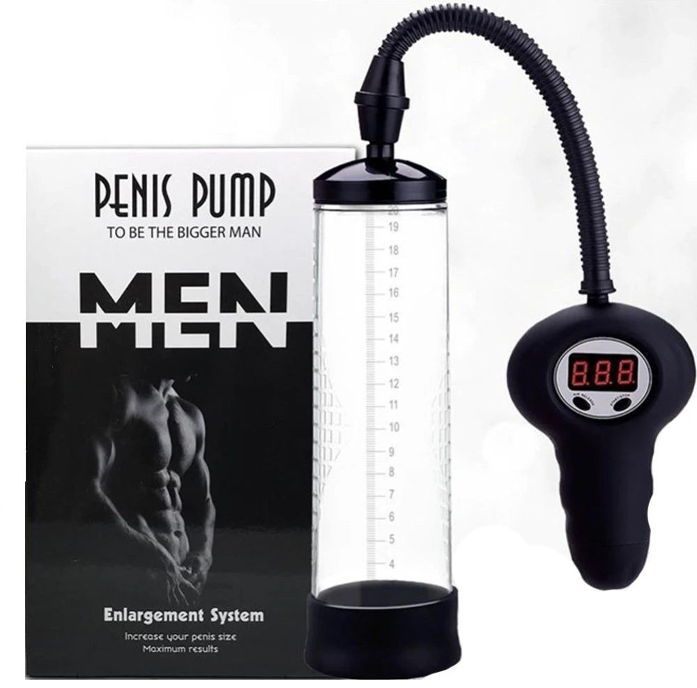 Dijital Vakum Göstergeli Otomatik Penis Pompası
