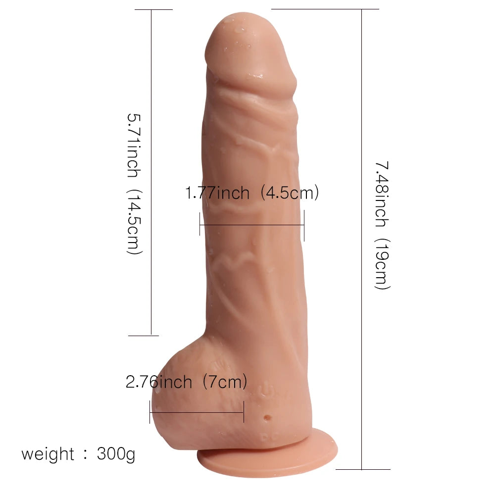 Shequ Big Detective 19 Cm Kemerli Dönebilen Realistik Penis