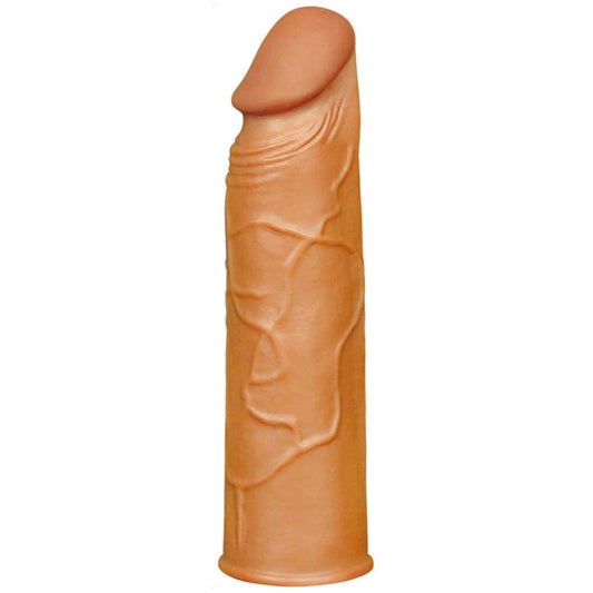 Lovetoy Pleasure X-Tender 3 cm Dolgulu Melez Realistik Penis Kılıfı