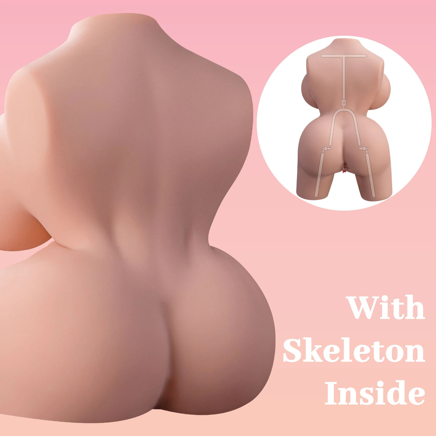 Shequ Frieda Vibrating Doll Titreşimli Yarım Vücut Masturbator SQ-MAV20067