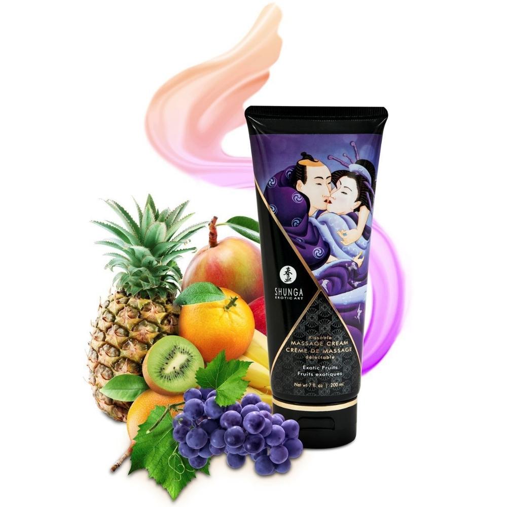 Shunga Kissable Massage Cream Exotic Fruits Öpülebilir Masaj Jeli 200 Ml.