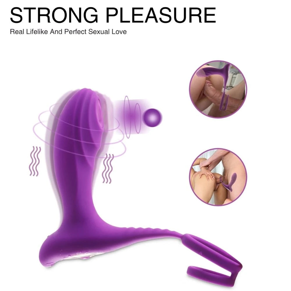 Shequ Mesue Couple Halkalı Prostat Masaj Vibratör
