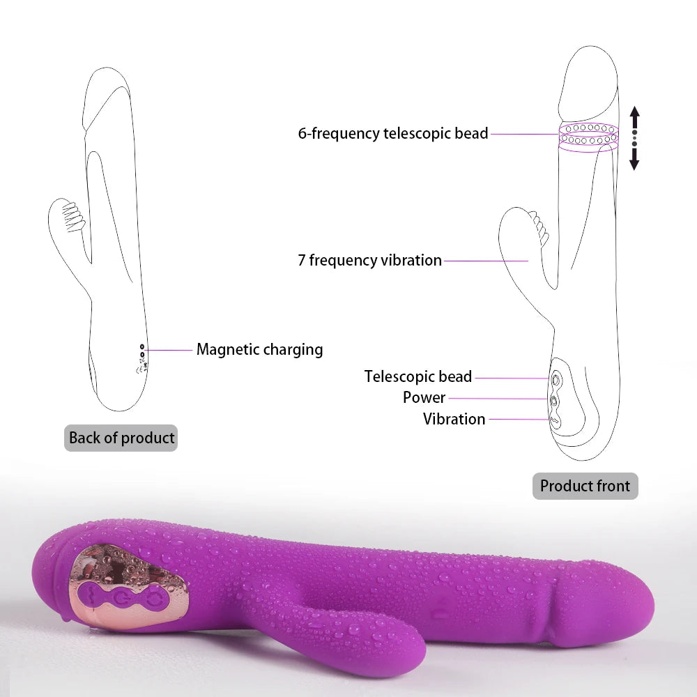 Shequ Leif Thrusting Vibe İleri Geri Hareketli Vibratör SQ-V10092