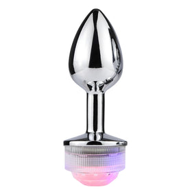 Erox The Anal Fantasy Led Işıklı Metal Anal Plug-Small