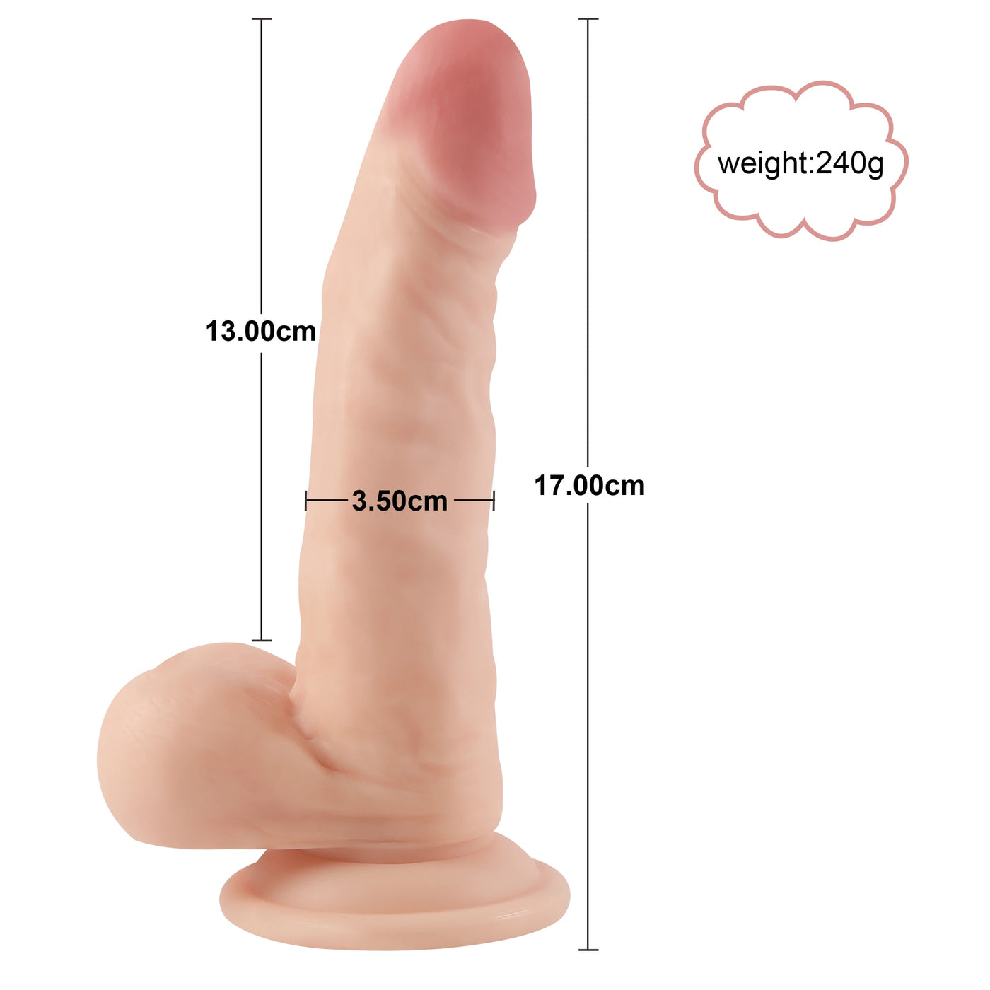Xise Dildo Series Hunk Eagle 17 Cm Realistik Penis XS-WBC10034