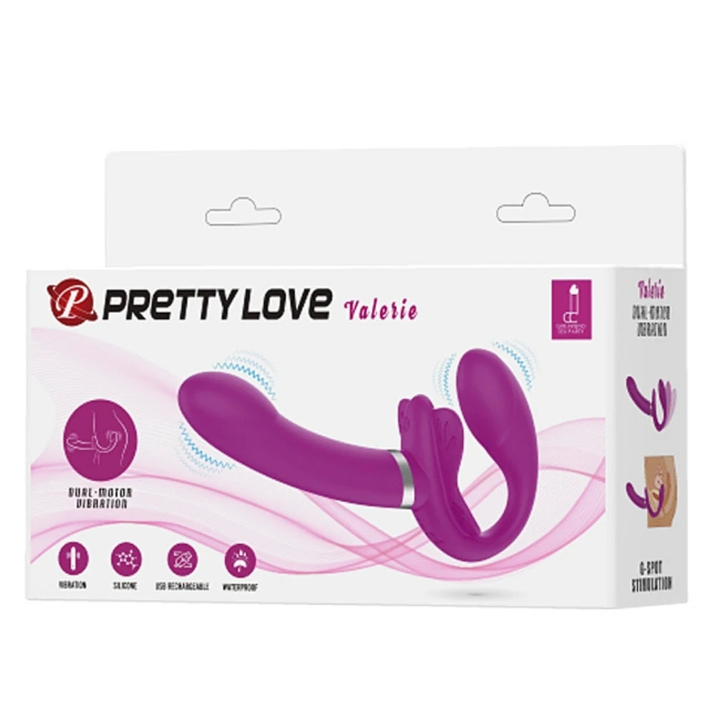 Pretty Love Valerie Giyilebilir Titreşimli Strapless Strapon