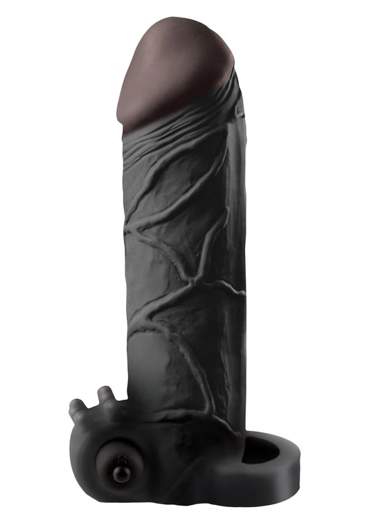 Pipedream Fantasy X-Tensions Real Feel 2'' Titreşimli Zenci Amerikan Penis Kılıfı