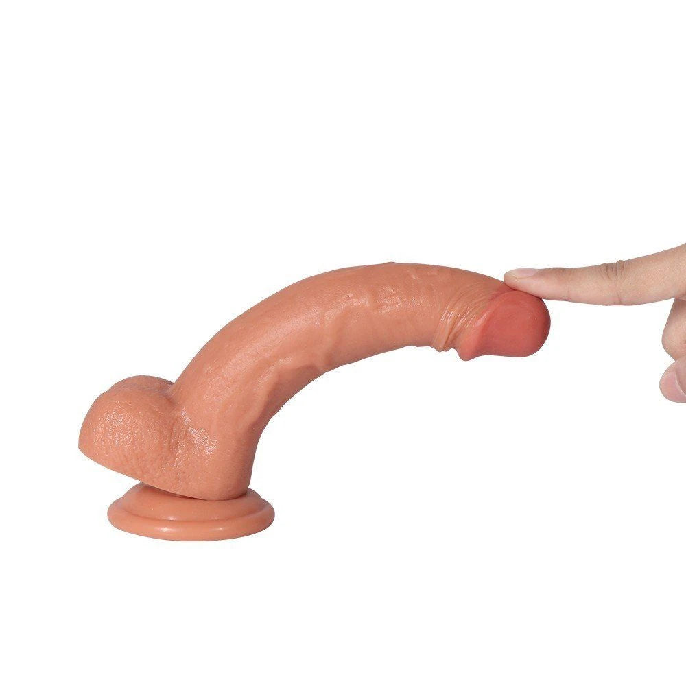Shequ Archie Natural Çift Katmanlı 21 Cm Kemerli Realistik Penis