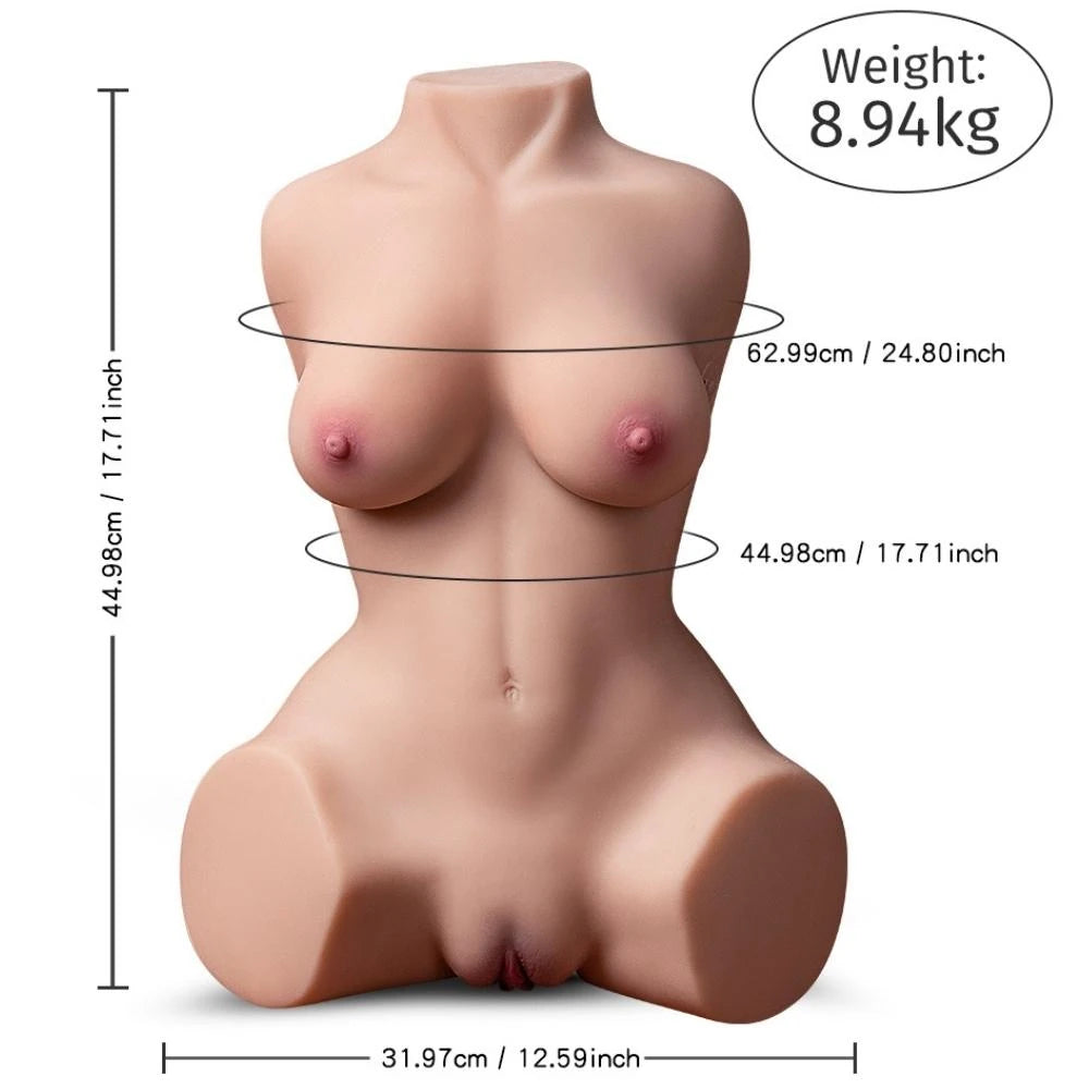 Shequ Delia Emiş Güçlü ve Titreşimli Realistik Vücut Masturbator SQ-MAS20015