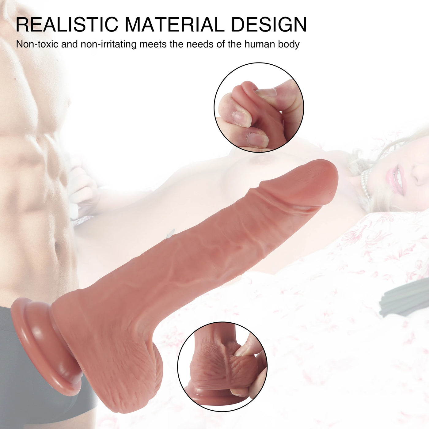 Shequ Dildo Series Diego 19 cm Realistik Penis